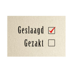 wenskaart Geslaagd gezakt