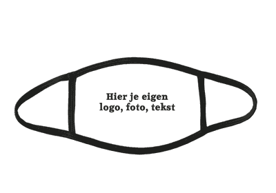 Mondkapje met eigen foto logo of tekst