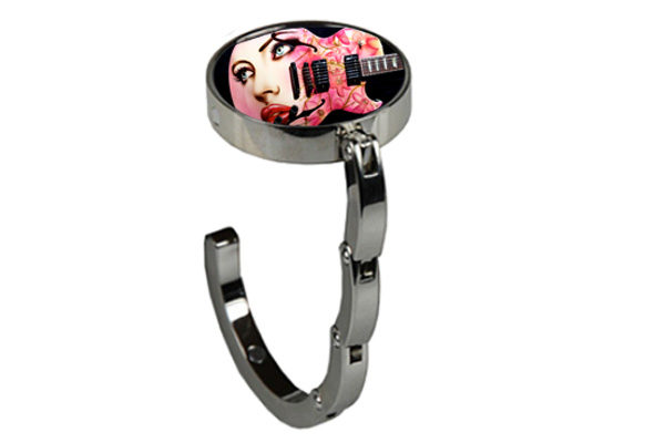 Handtas hanger rond met eigen foto of logo ArttoArt